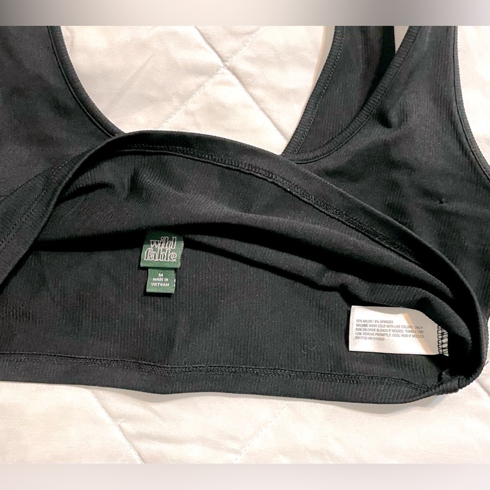 WILD FABLE Women's Slim Fit Ribbed Tiny Tank Top size M NWT - Picture 5 of 9